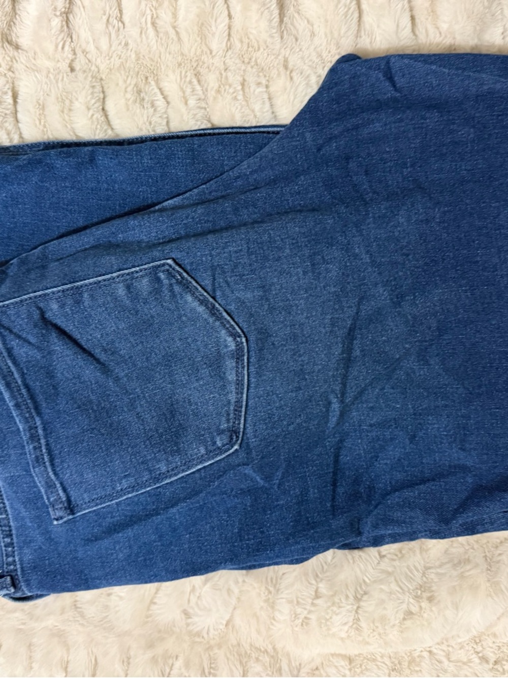 Old Navy Navy Blue High-Rise Straight Jeans